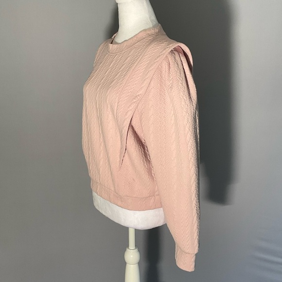 (Blank NYC) Sm Barbie Core Cable Knit Pattern With Cute Pleat Detail, Cuffs - Picture 10 of 16